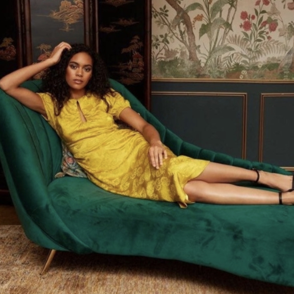 Lani the Label Gold Yellow Midi Dress - Picture 9 of 9